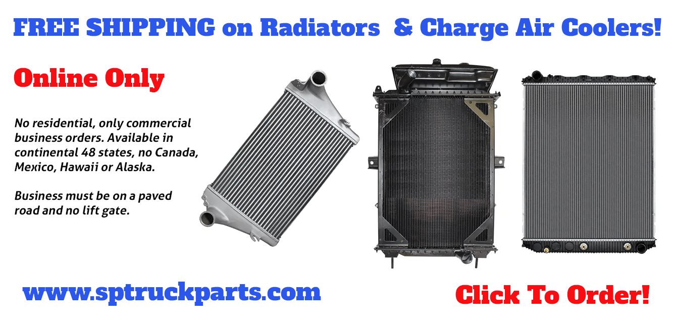 Semi-Truck Charge Air Coolers WIth Free Shipping!